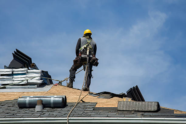 Professional Roof Replacement technician working in Turner, ME